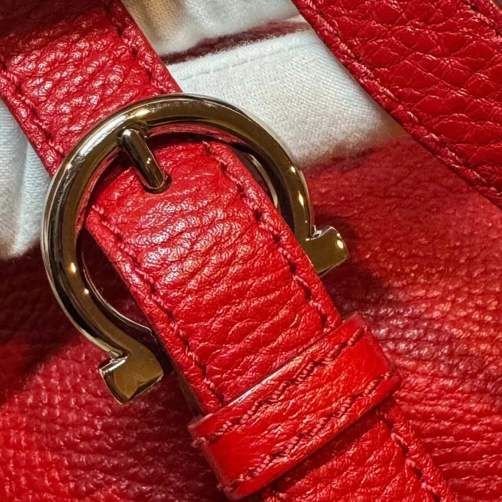 Salvatore Ferragamo Grained Calfskin Sofia Satchel